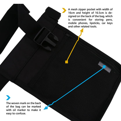 Massage Oil Holster Bag – Portable Massage Bottle Holder for Therapists (Black)