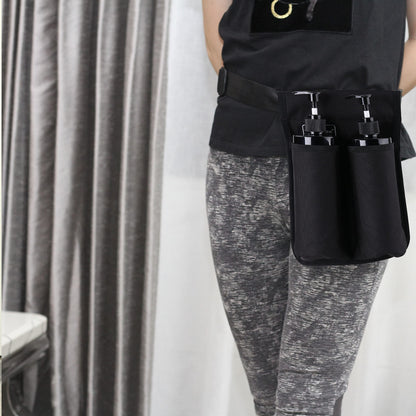 Massage Oil Holster Bag – Portable Massage Bottle Holder for Therapists (Black)