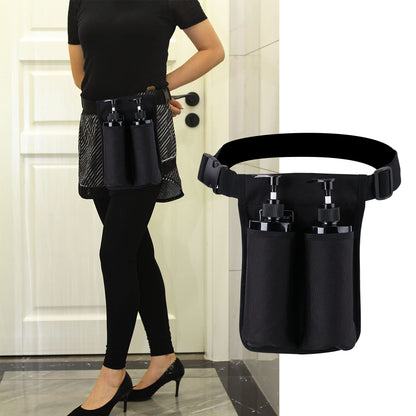Massage Oil Holster Bag – Portable Massage Bottle Holder for Therapists (Black)