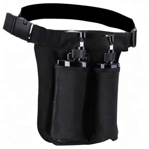 Massage Oil Holster Bag – Portable Massage Bottle Holder for Therapists (Black)