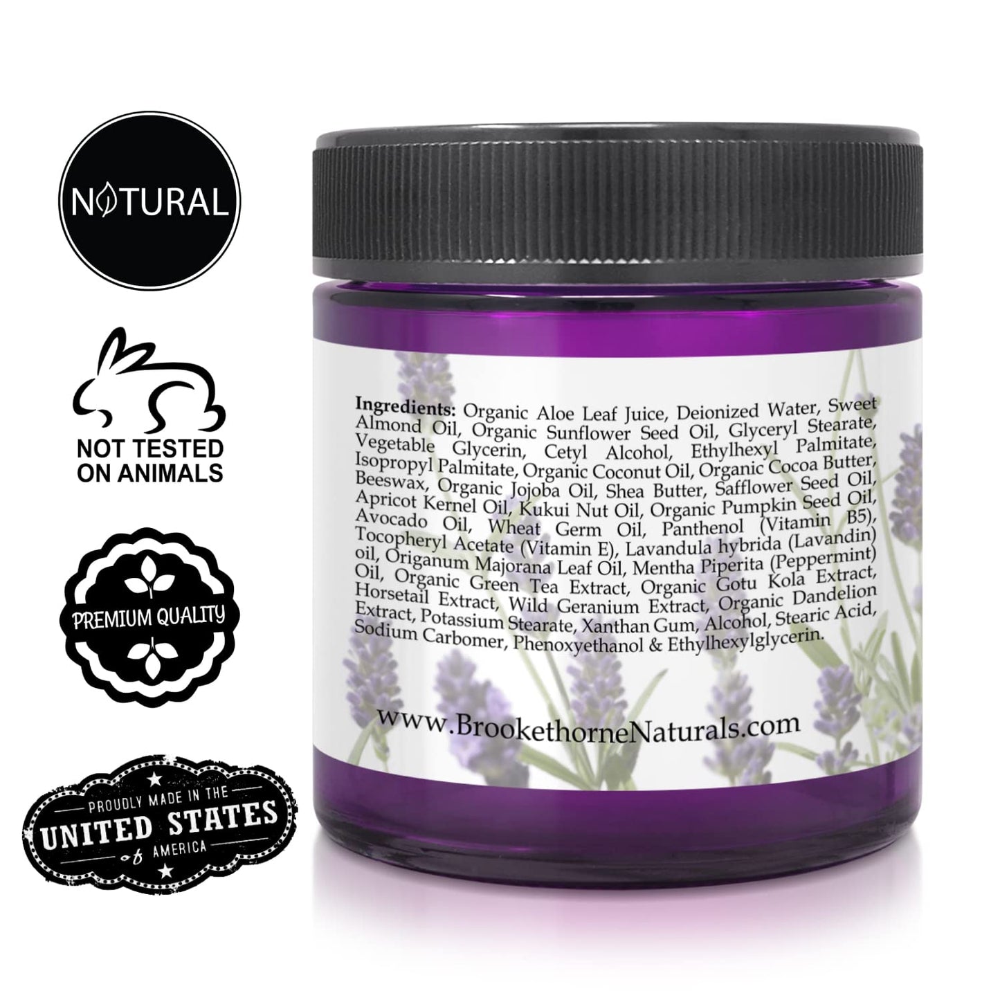 Relax Therapeutic Massage Lotion – All Natural with Lavender & Peppermint Oils | Brookethorne Naturals 8oz