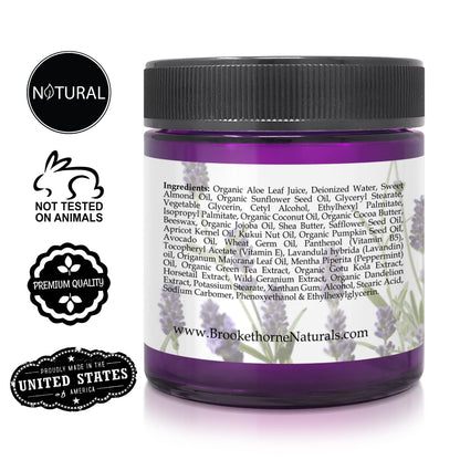 Relax Therapeutic Massage Lotion – All Natural with Lavender & Peppermint Oils | Brookethorne Naturals 8oz