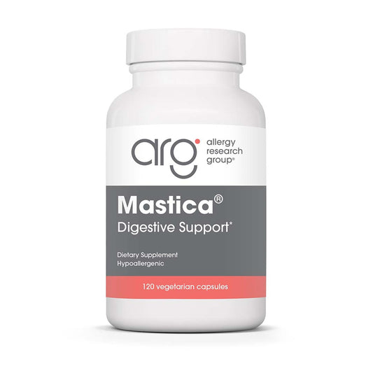 Allergy Research Group Mastica - 500 mg Mastic Gum Capsules for Digestive Support (120 Count) BritishVita | Premium UK Vitamins & Wellness Supplements
