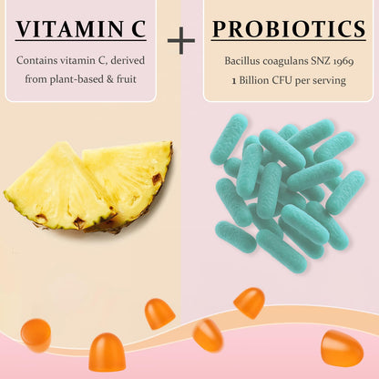 MATOP Premium Feminine Balance Gummies for Women - pH Balance, Vaginal Probiotic, Pineapple Flavor | Vegan & Gluten-Free | 60 Gummies (30 Servings)