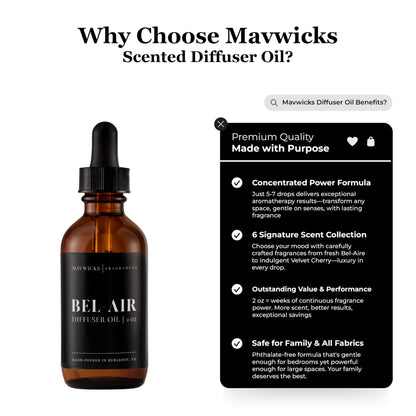 Mavwicks Bel-Aire Diffuser Oil – 2oz Premium Blend