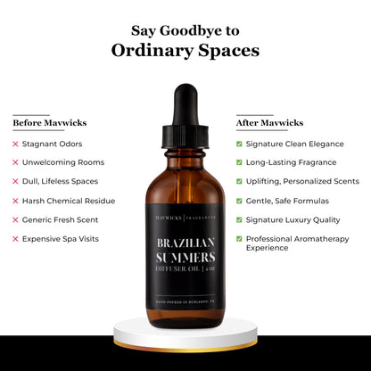 Mavwicks Brazilian Summers Diffuser Oil – 2oz Premium Essential Oil Blend