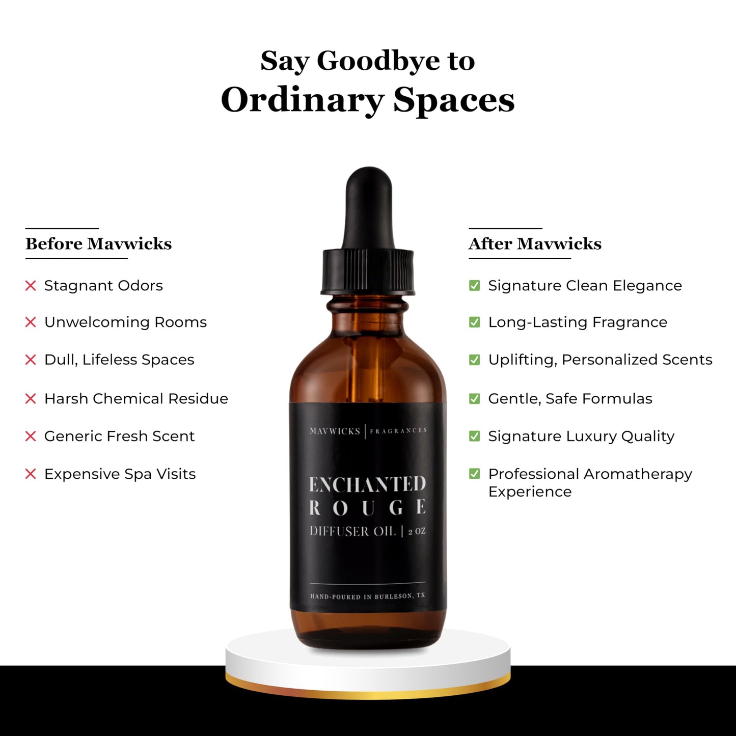 Mavwicks Diffuser Oil (Enchanted Rouge) – 2oz Premium Essential Oil Blend