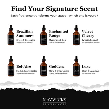 Mavwicks Diffuser Oil (Enchanted Rouge) – 2oz Premium Essential Oil Blend