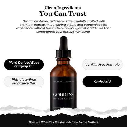 Mavwicks Diffuser Oil (Goddess) – 2oz Premium Essential Oil Blend for Aromatherapy Diffusers | Luxury Home Fragrance