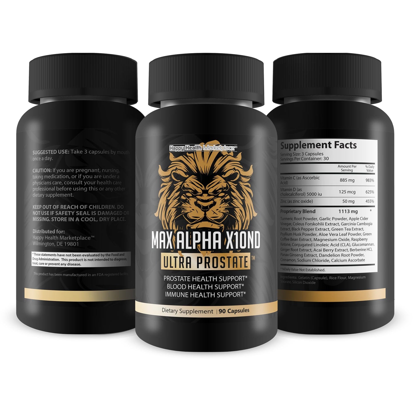 Max Alpha X10ND Ultra Prostate – Prostate Support, Blood Flow & Immune Health