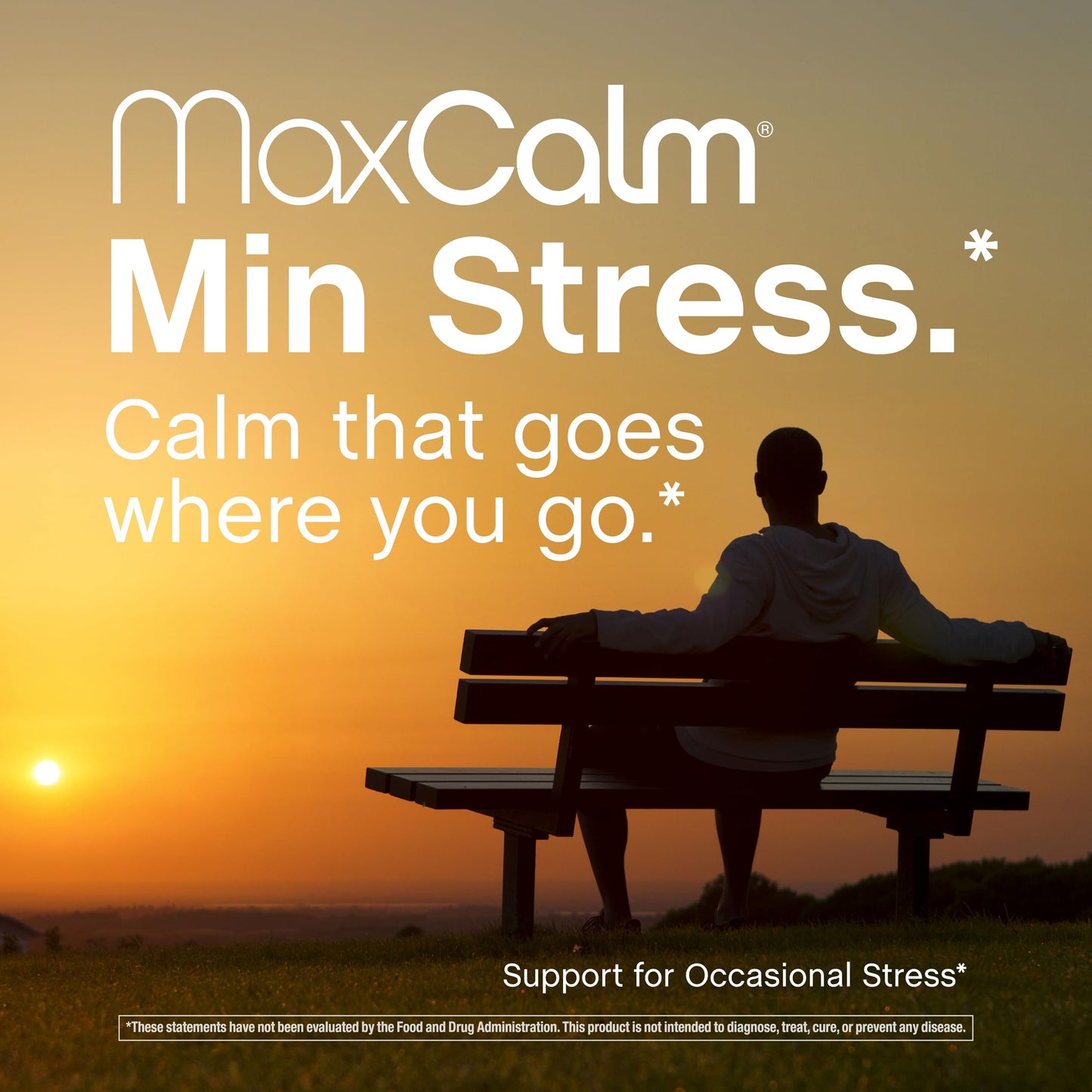 Max Calm Relaxing Drink Mix – Raspberry-Lemonade | Magnesium Glycinate & KSM-66 | 30 Packets