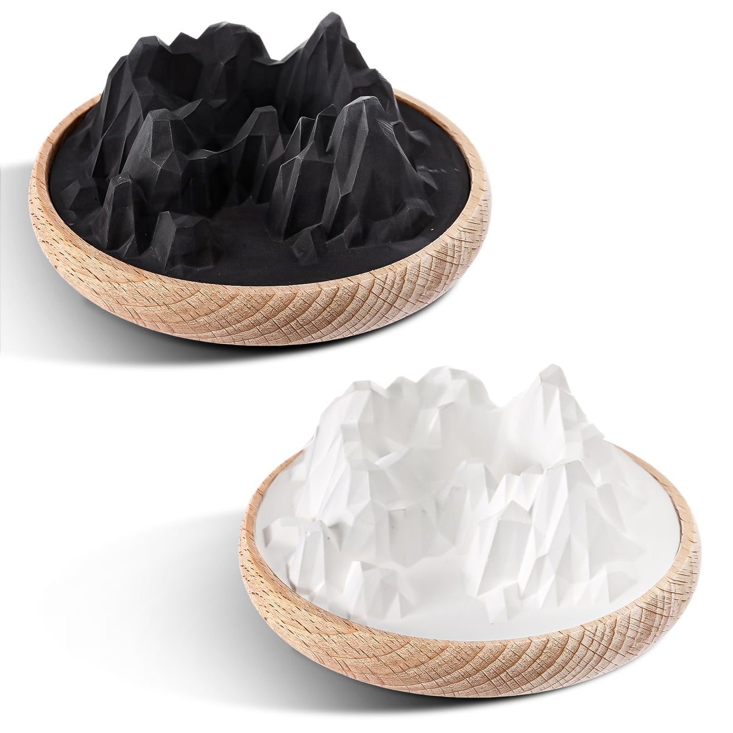 Maxdot Mountain Passive Stone Diffuser (2 Pcs) – Non-Electric Aromatherapy for Car, Home & Office