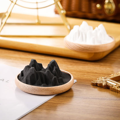 Maxdot Mountain Passive Stone Diffuser (2 Pcs) – Non-Electric Aromatherapy for Car, Home & Office