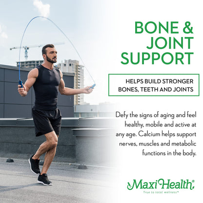Maxi Health Calcium Magnesium Vitamin D3 K2 - Bone & Joint Support (120 Caps)