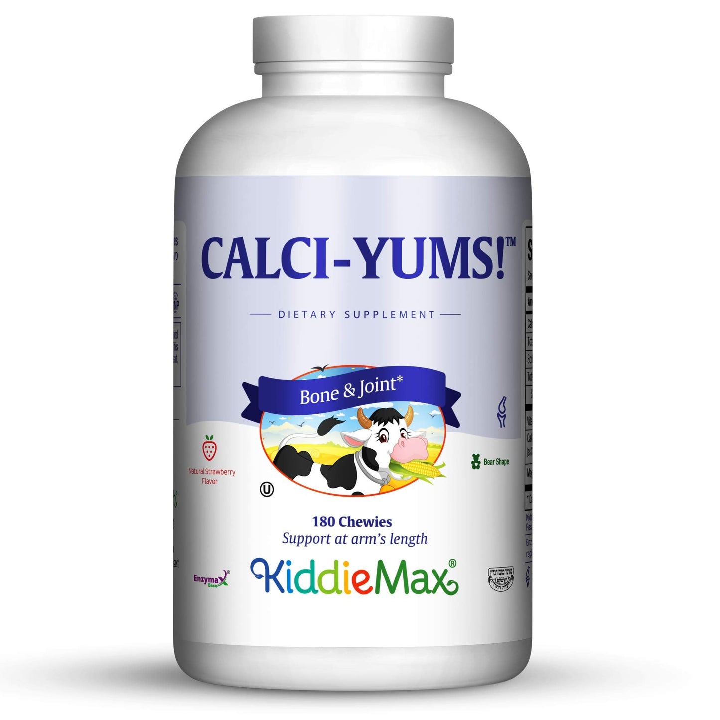 Maxi Health KiddieMax CalciYum! Strawberry Bear Chewables (180 ct)