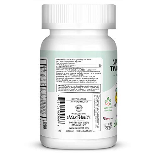 Maxi Health Multivitamin for Women & Men – Kosher, Non-GMO – 60 Capsules