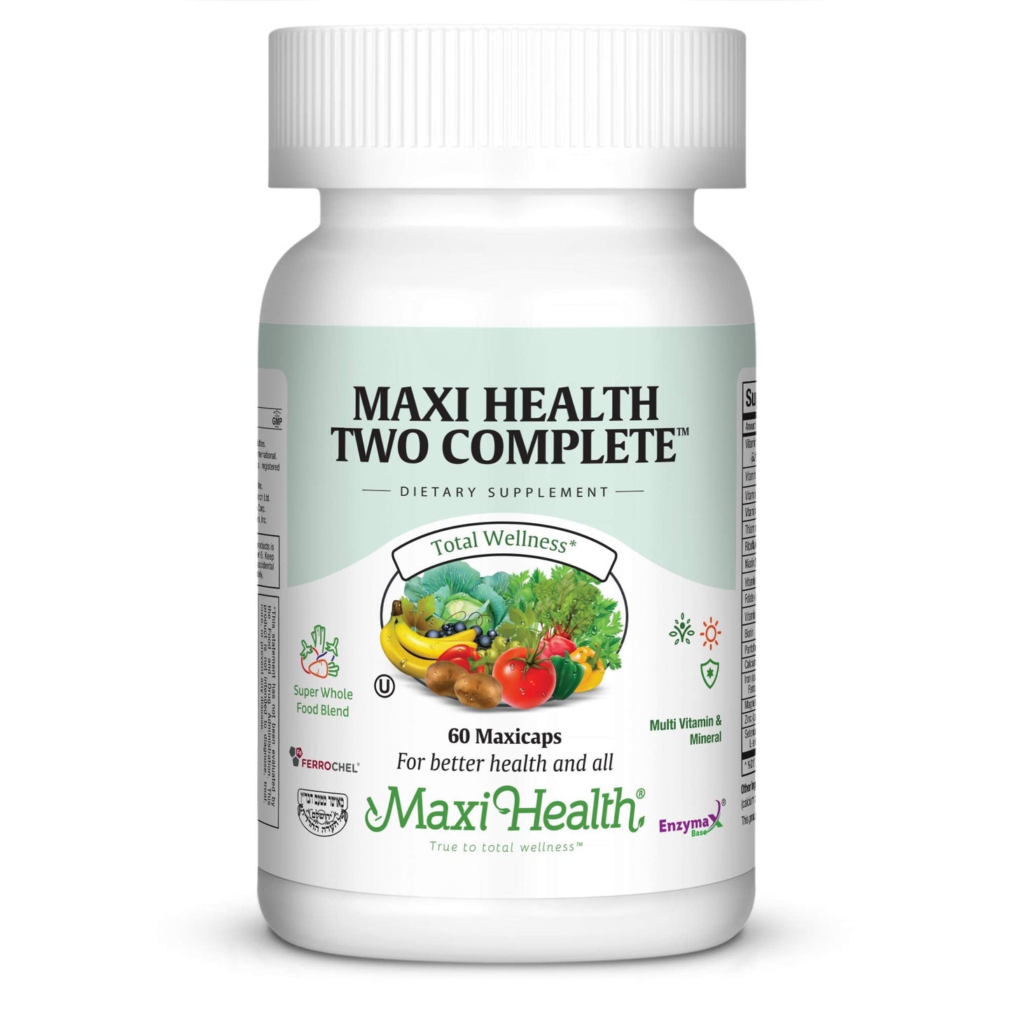 Maxi Health Multivitamin for Women & Men – Kosher, Non-GMO – 60 Capsules