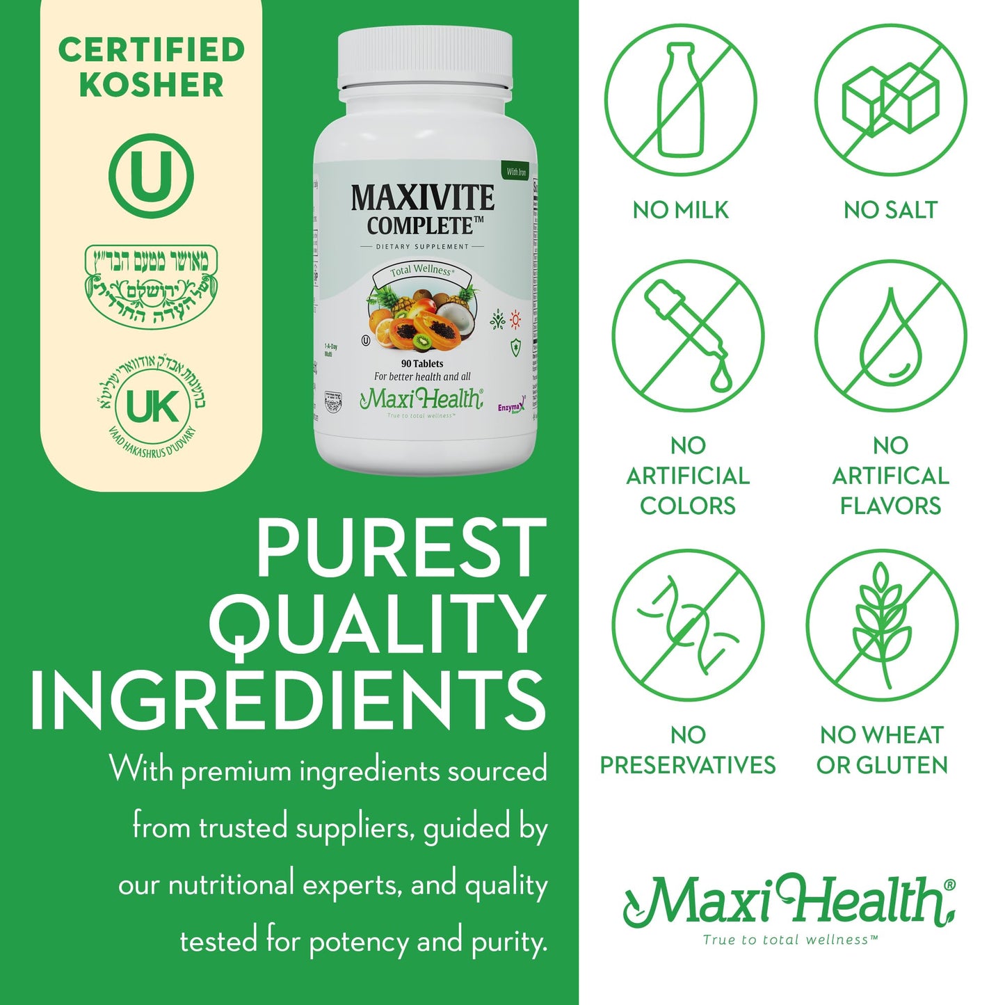 Maxi Health Complete Once Daily Multivitamin - Men & Women, 90 Tablets