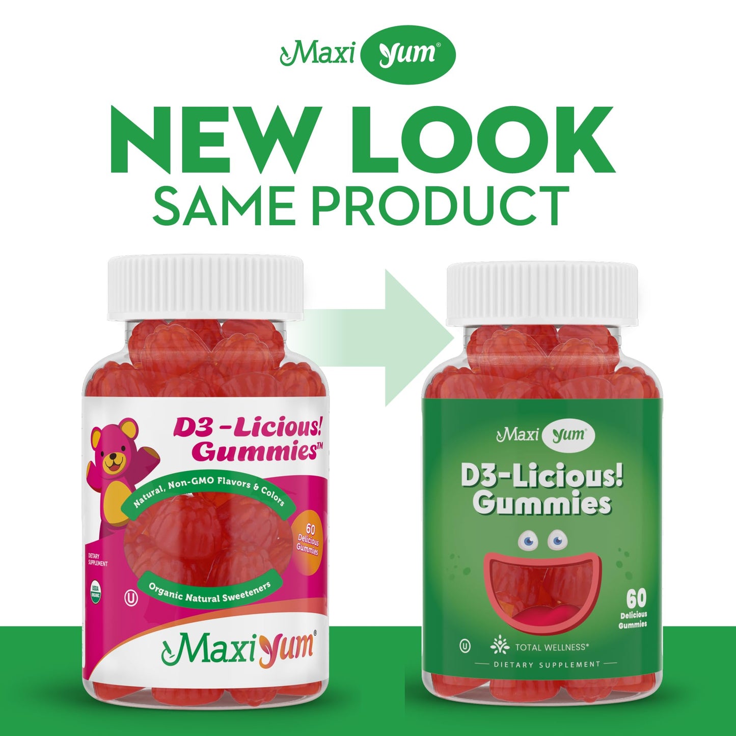 Maxi Health Vitamin D Gummies - 60 Count (1000 IU D3)