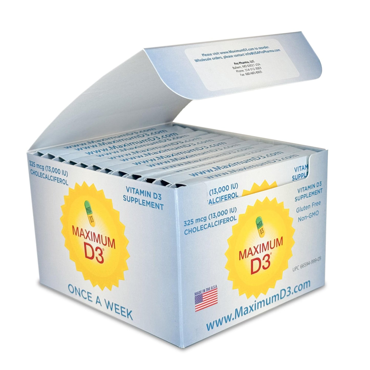 Maximum D3 13,000 IU Box – 60 Capsules (60-Week Supply) | Vitamin D3