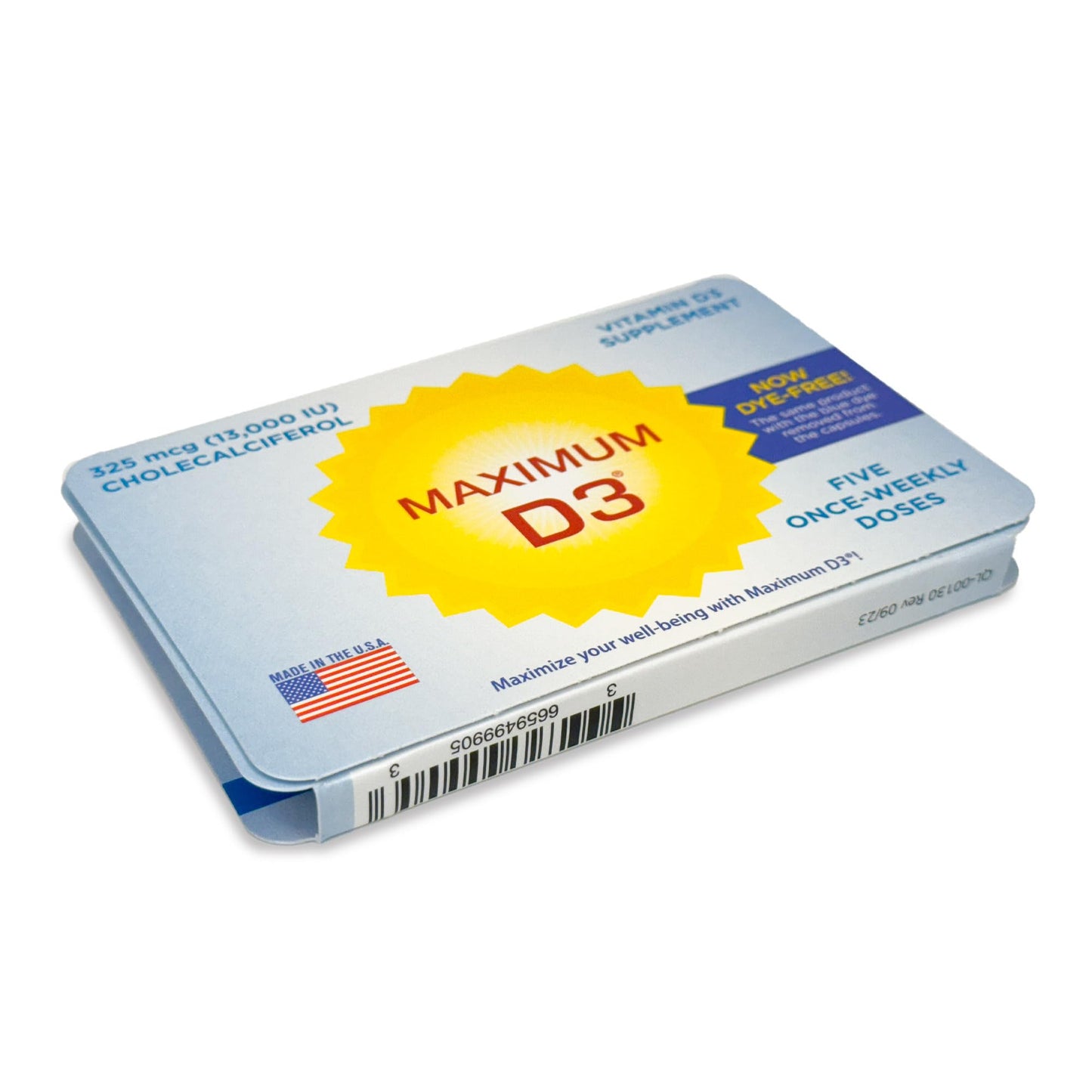 Maximum D3 13,000 IU – 5 Capsules Total (5-Week Supply) – Packaging May Vary