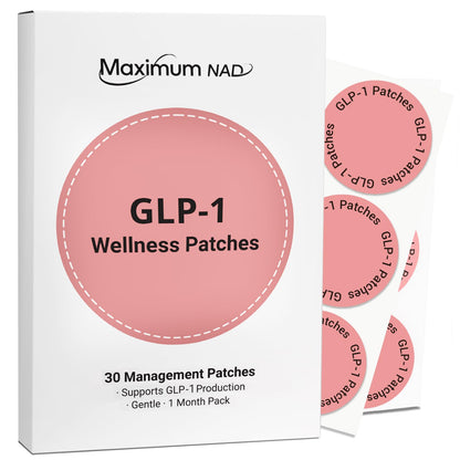 Maximum NAD GLP-1 Wellness Patches – 30 Count | Natural Ingredients, Easy to Remove