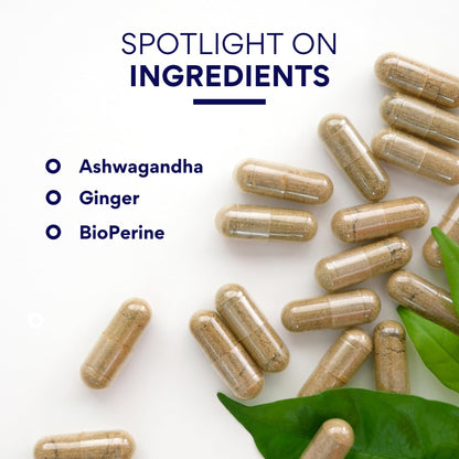 Research Verified Ashwagandha 1500mg with Bioperine & Ginger | 60 Vegan Capsules