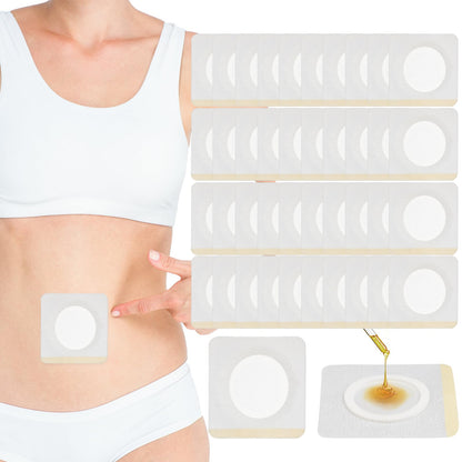 Maxqzin Castor Oil Patches – 50 Pcs Belly Button Self-Adhesive Wrap