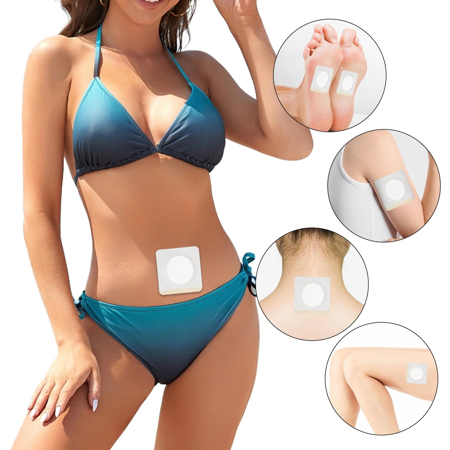 Maxqzin Castor Oil Patches – 50 Pcs Belly Button Self-Adhesive Wrap