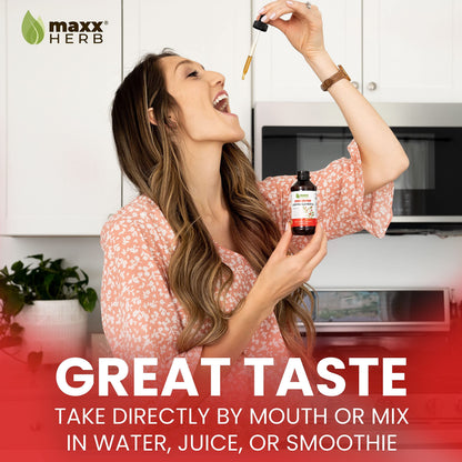 Maxx Herb Ashwagandha Extract – Max Strength Liquid Tincture, 4 oz (60 Servings)