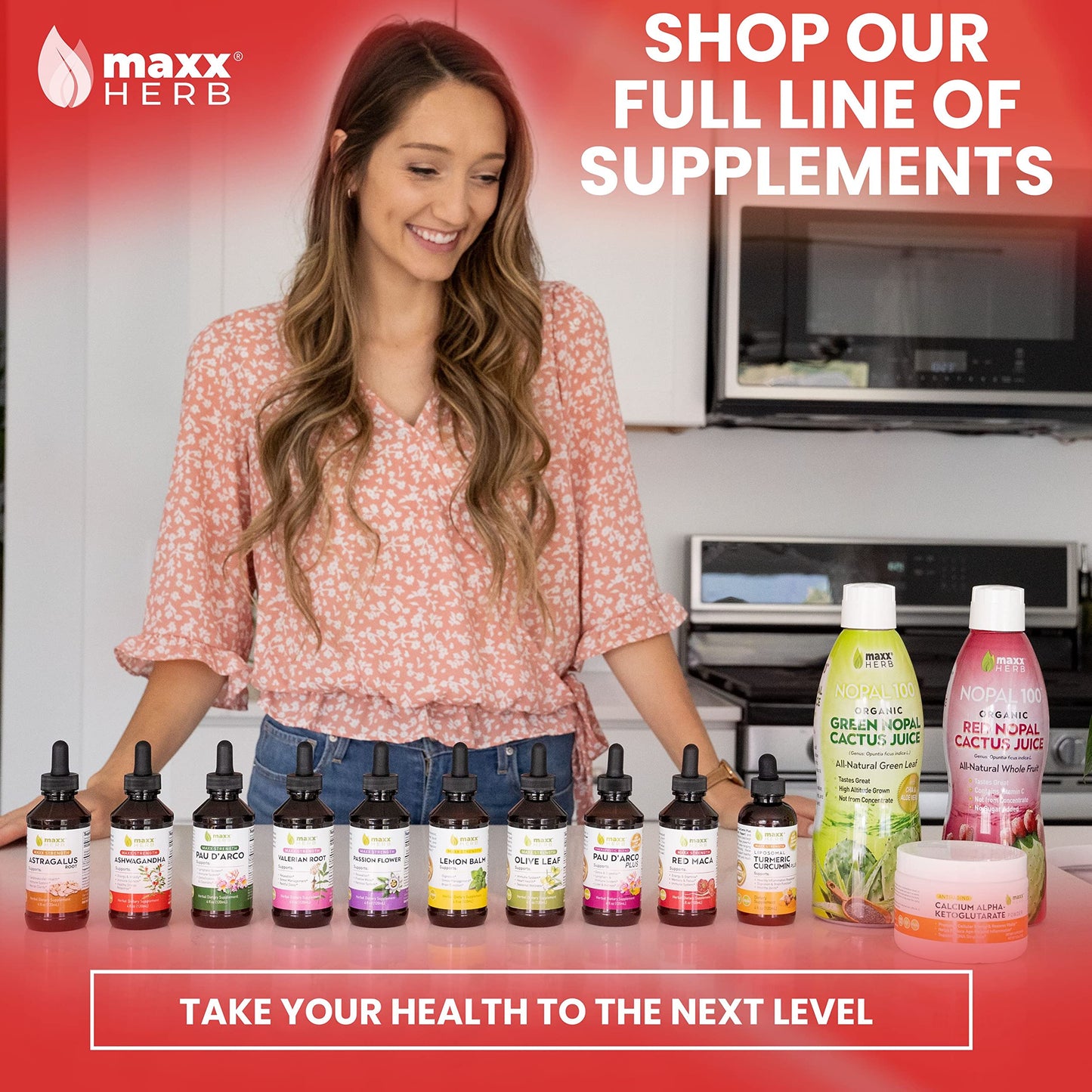 Maxx Herb Ashwagandha Extract – Max Strength Liquid Tincture, 4 oz (60 Servings)