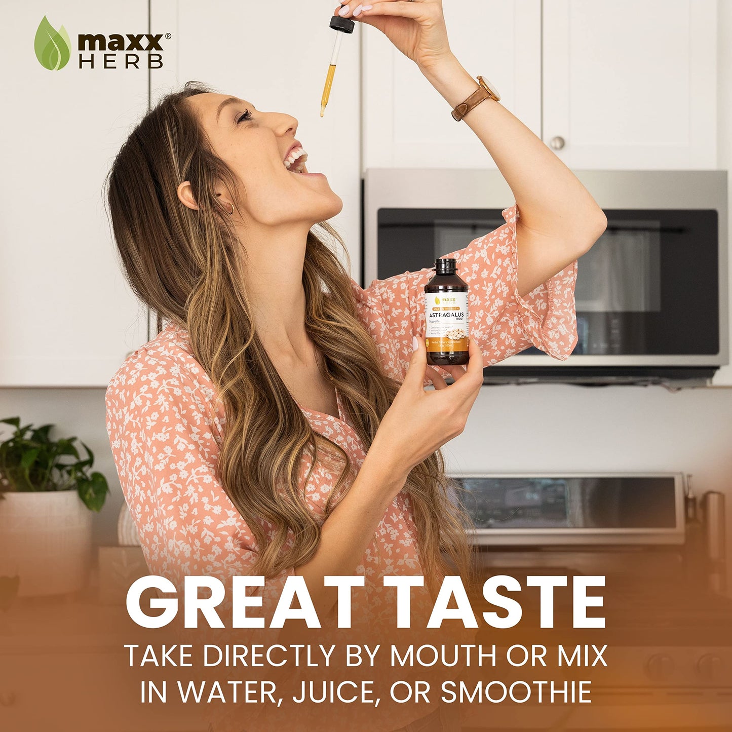 Maxx Herb Astragalus Root Extract – Max Strength Liquid Tincture for Immune Support & Mental Clarity | 4 oz (60 Servings)