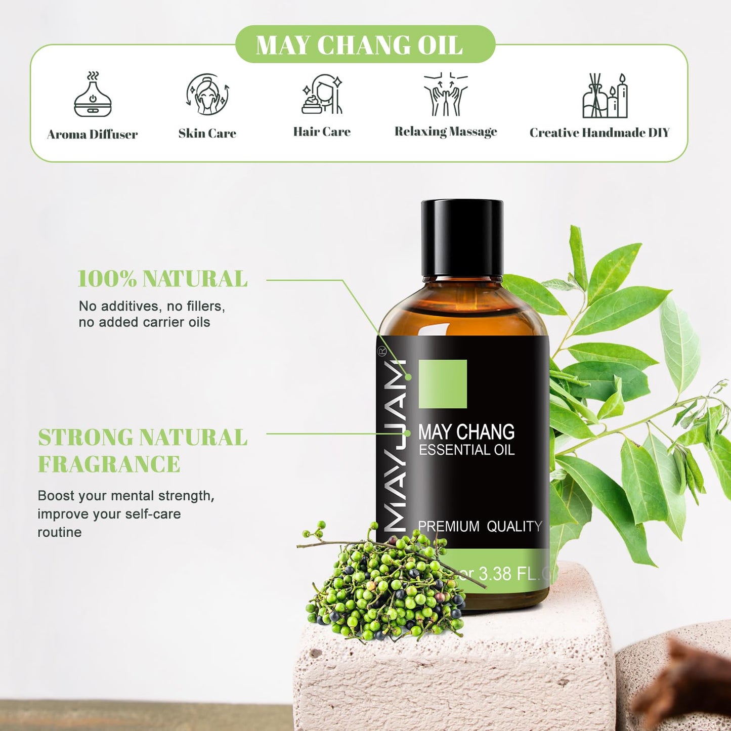MAYJAM May Chang (Litsea Cubeba) Essential Oil 100ml