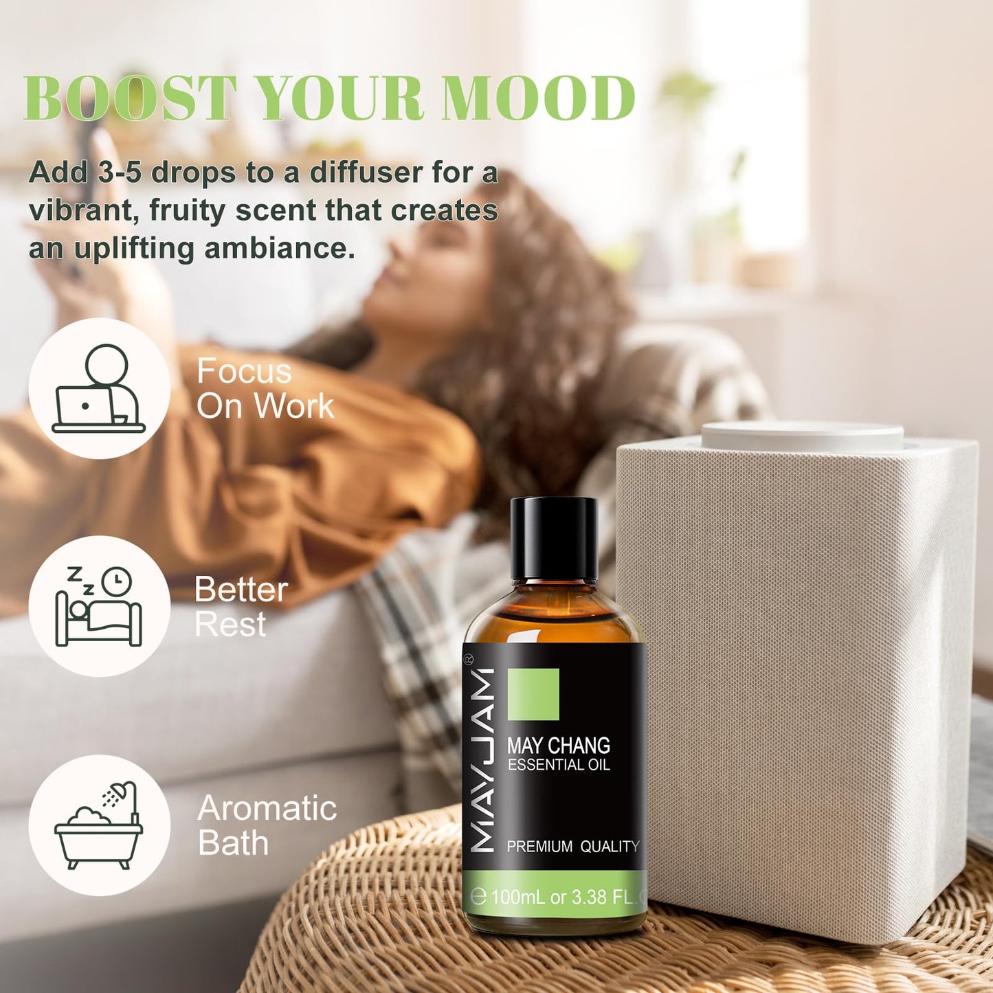 MAYJAM May Chang (Litsea Cubeba) Essential Oil 100ml
