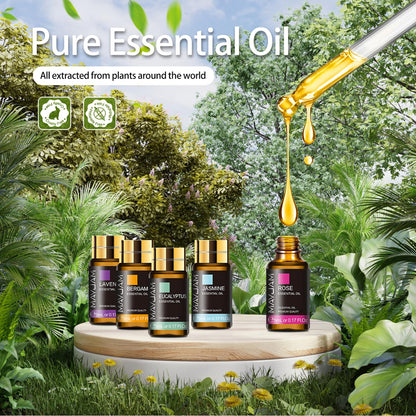 MAYJAM 35x5ML Essential Oil Gift Set – Pure Essential Oils for Diffusers, Massage & DIY Soap & Candle Making