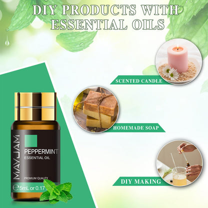 MAYJAM 35x5ML Essential Oil Gift Set – Pure Essential Oils for Diffusers, Massage & DIY Soap & Candle Making