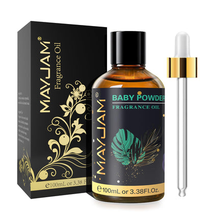MAYJAM Baby Powder Fragrance Oil 100ml with Glass Dropper – Diffuser & DIY