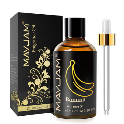 MAYJAM Banana Fragrance Oil 100ml with Glass Dropper – Diffusers, Soap & Candle Making
