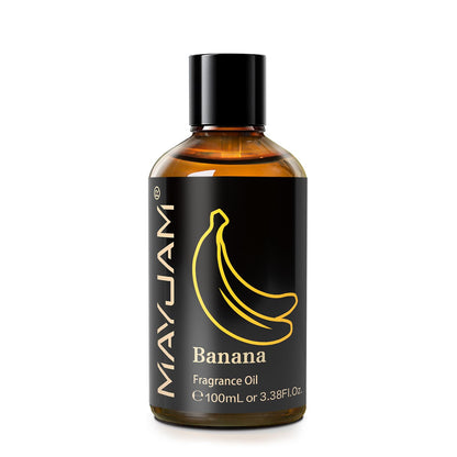 MAYJAM Banana Fragrance Oil 100ml with Glass Dropper – Diffusers, Soap & Candle Making