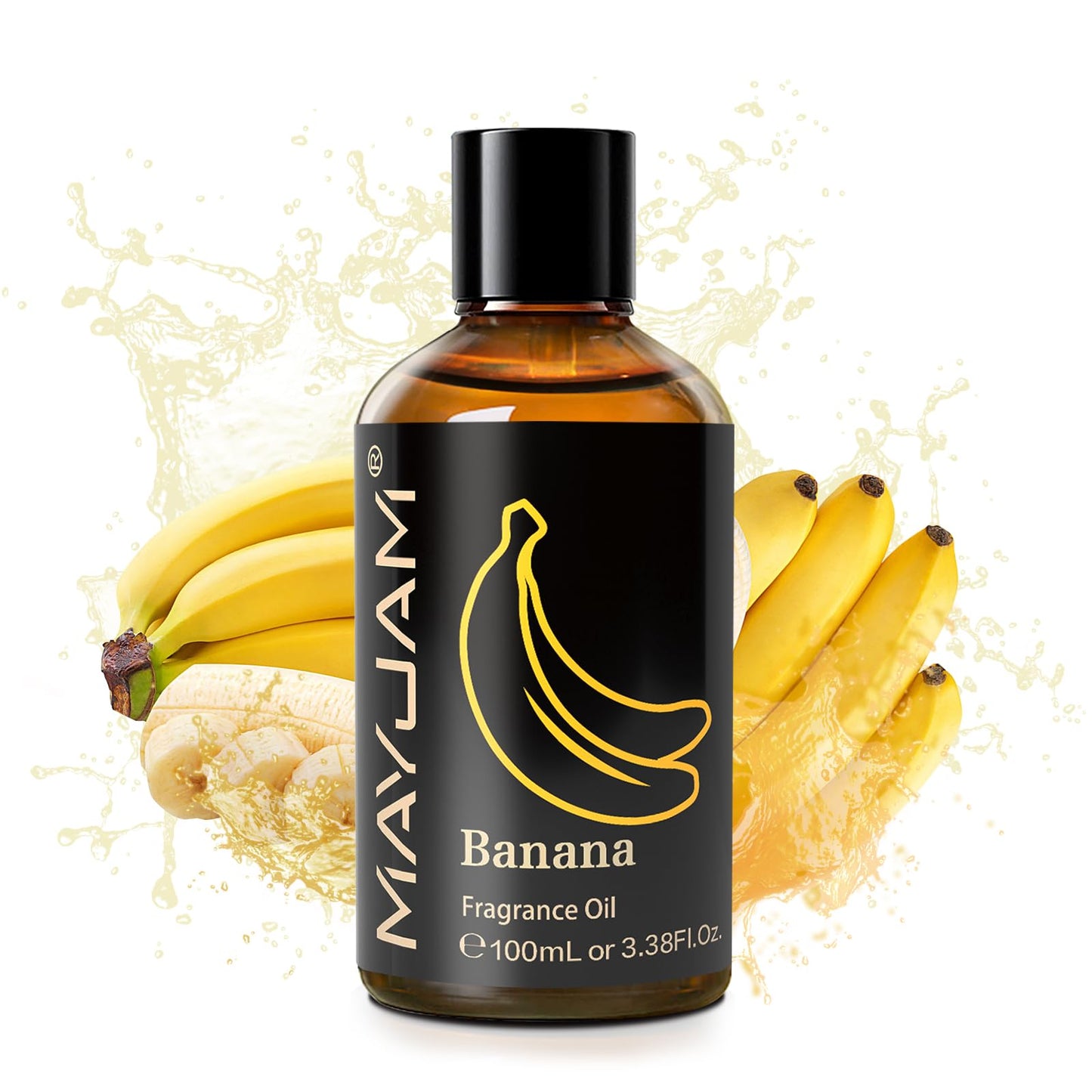 MAYJAM Banana Fragrance Oil 100ml with Glass Dropper – Diffusers, Soap & Candle Making
