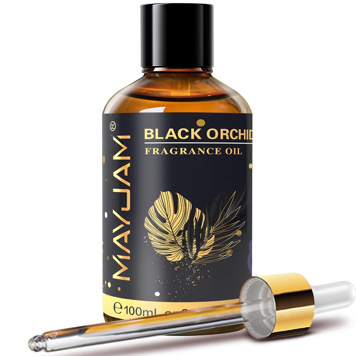 MAYJAM 100ML Black Orchid Fragrance Oil with Glass Dropper – Diffuser, Soap & Candle Making