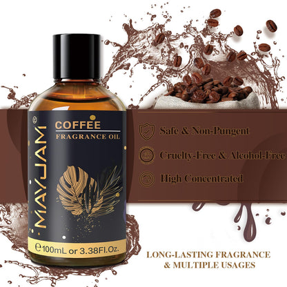 MAYJAM Coffee Fragrance Oil 100ML | Glass Dropper | Diffusers & DIY
