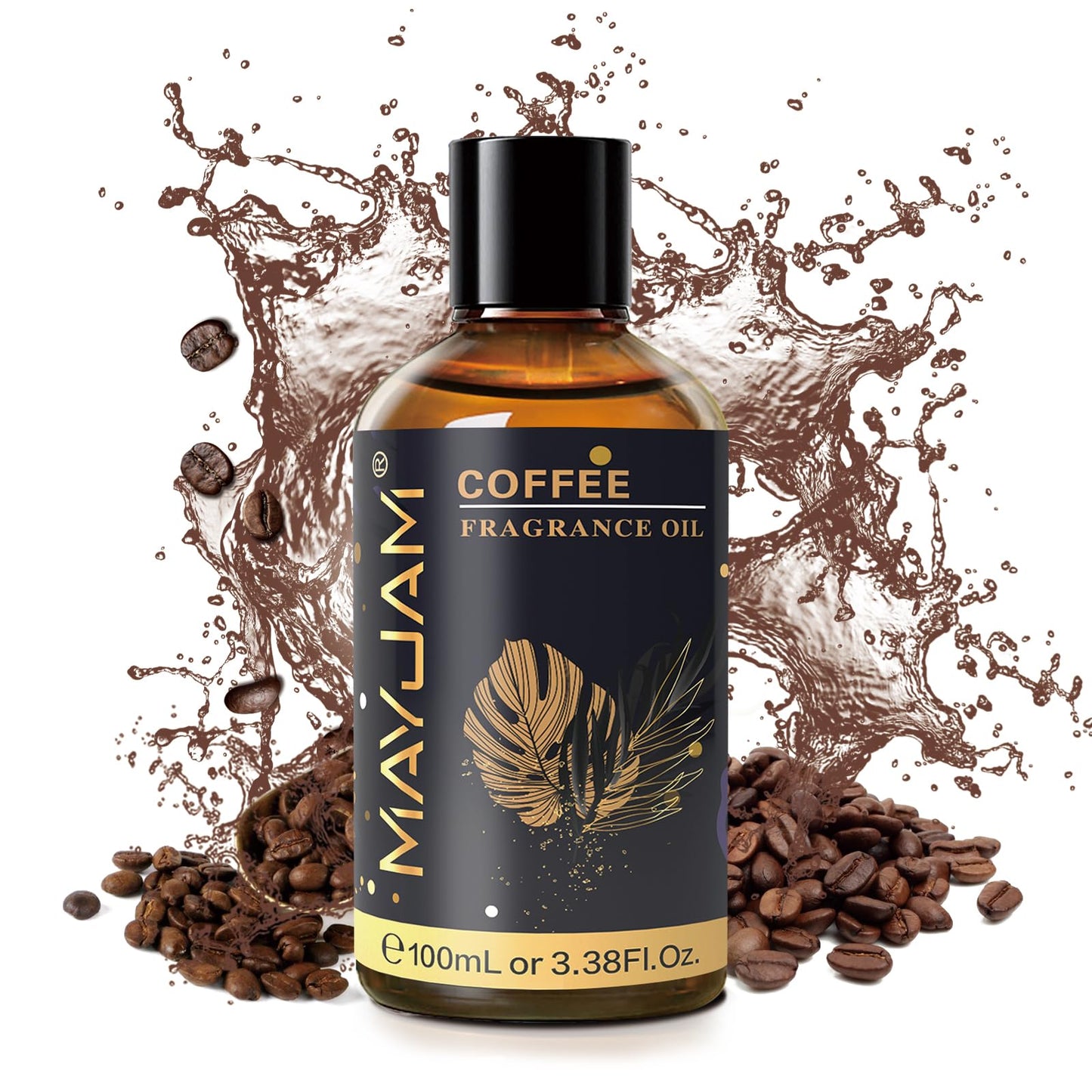 MAYJAM Coffee Fragrance Oil 100ML | Glass Dropper | Diffusers & DIY