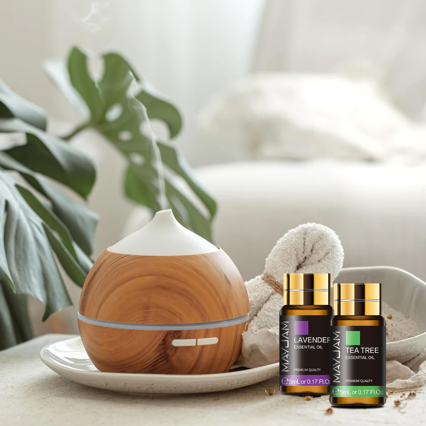 MAYJAM Essential Oil Gift Set – 20x5ml Pure Oils for Diffusers, Massage, DIY Candles & Soaps