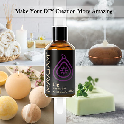 MAYJAM Fig Fragrance Oil 100ML with Glass Dropper – Diffuser & DIY Home Scents