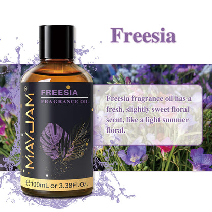 MAYJAM Freesia Fragrance Oil 100ml – Glass Dropper for Diffusers, Soap & Candle Making
