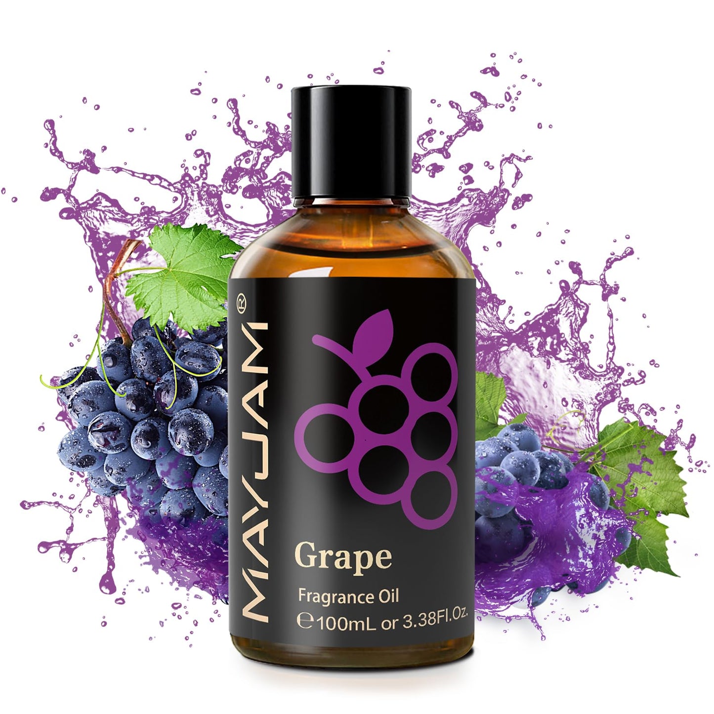 MAYJAM 100ML Grape Fragrance Oil with Glass Dropper – Diffusers & DIY