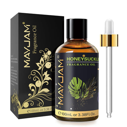 MAYJAM Honeysuckle Fragrance Oil 100ml | Glass Dropper, Diffusers, DIY Soap & Candle