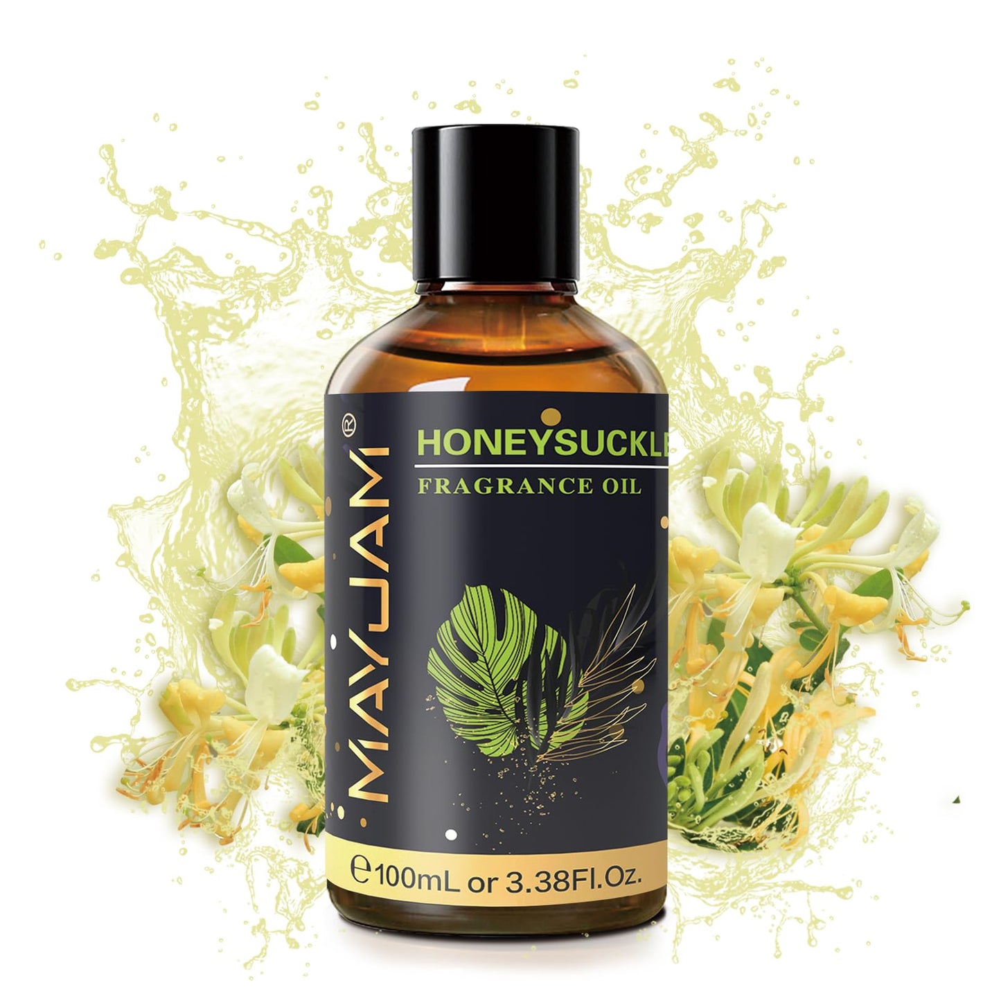 MAYJAM Honeysuckle Fragrance Oil – 100ml Diffuser Essential Oil with Glass Dropper