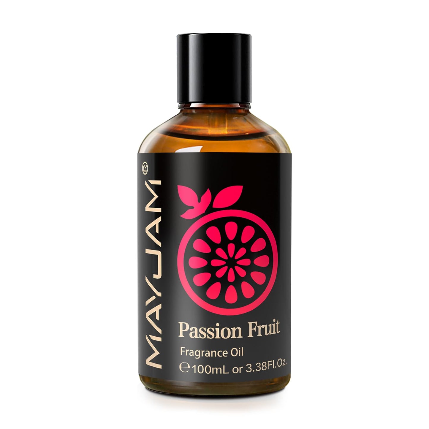 MAYJAM Passion Fruit Fragrance Oil 100ml - Amber Bottle, Diffusers & DIY
